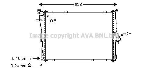 AVA QUALITY COOLING radiatorius, variklio aušinimas BWA2291